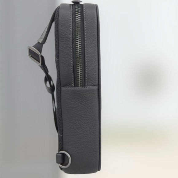 COACH SULLIVAN SHOULDER PACK  Dark Goth Signature Coated Canvas Leather … - Picture 4 of 16